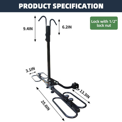 Hitch Mount Bike Rack, Heavy Weight Capacity Car Bike Rack 2'' Receiver for Standard, - Renee Lane Company