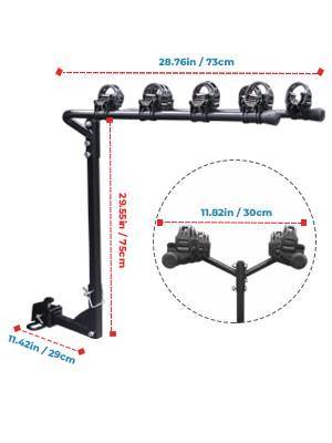 Hitch Mount Bike Rack, Heavy Weight Capacity Car Bike Rack 2'' Receiver for Standard, - Renee Lane Company