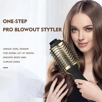 Hot Hair Blow Dryer Brush One Step Hot Air Stylers and Volumizer 2 In 1 Styling Tool Electric Hair Dryer with Hot Brush Travel Friendly Heated Hairbrush - Renee Lane Company