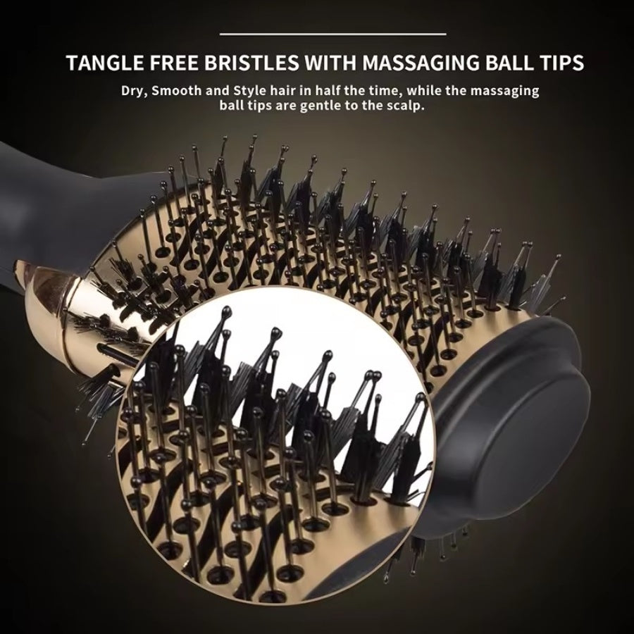 Hot Hair Blow Dryer Brush One Step Hot Air Stylers and Volumizer 2 In 1 Styling Tool Electric Hair Dryer with Hot Brush Travel Friendly Heated Hairbrush - Renee Lane Company