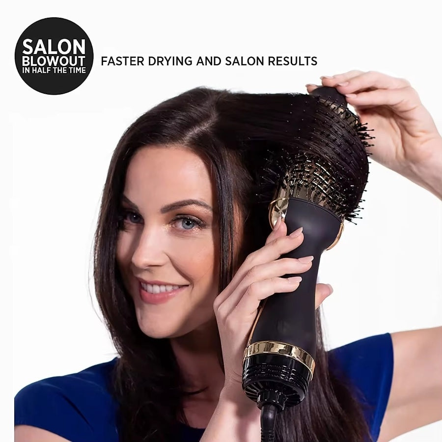 Hot Hair Blow Dryer Brush One Step Hot Air Stylers and Volumizer 2 In 1 Styling Tool Electric Hair Dryer with Hot Brush Travel Friendly Heated Hairbrush - Renee Lane Company