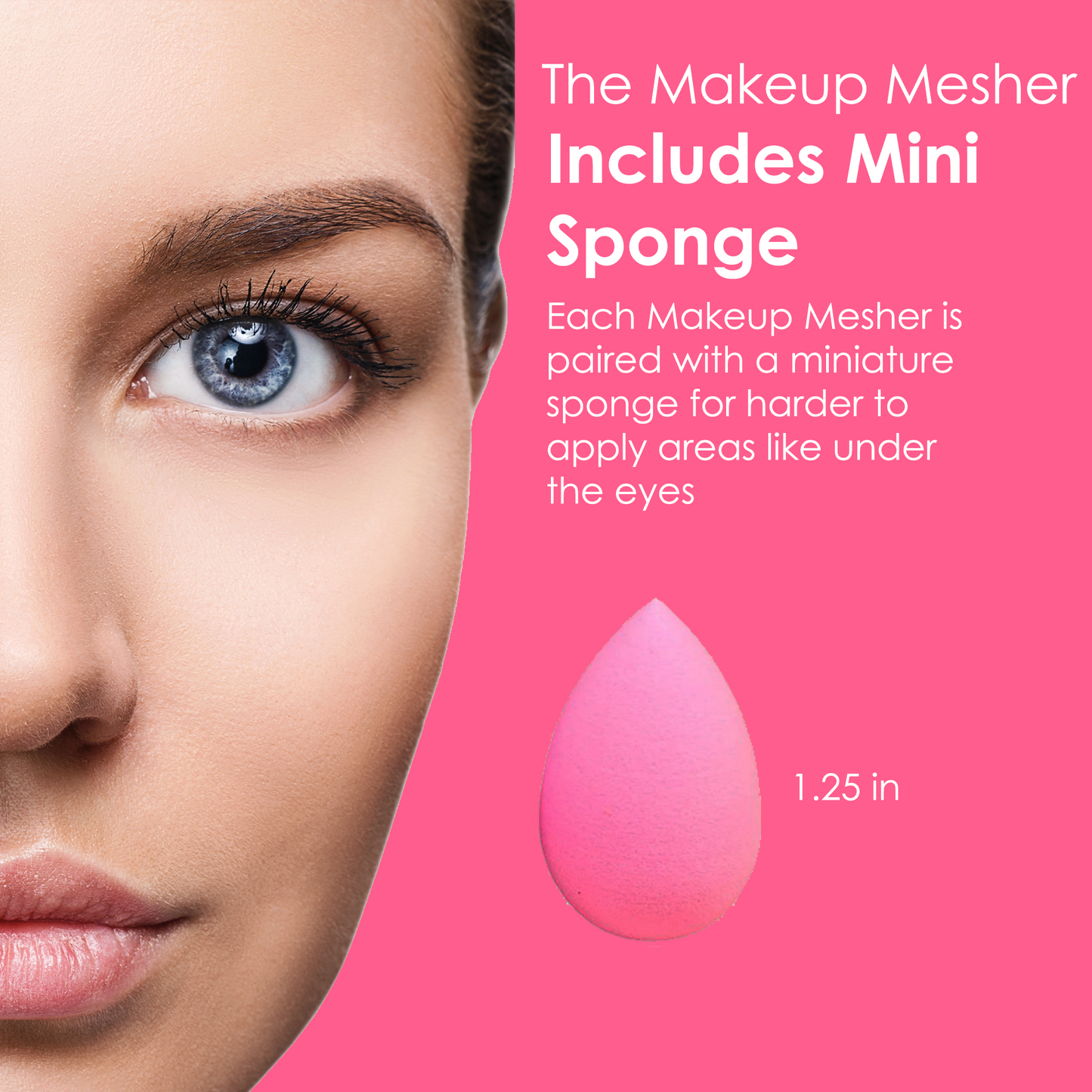 Hot Pink Makeup Mesher - Renee Lane Company