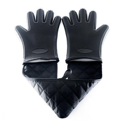Household Gloves Oven Mitts Kitchen Heat Resistant Silicone Double Insulation Pad for Cooking, Baking, Grilling - Renee Lane Company