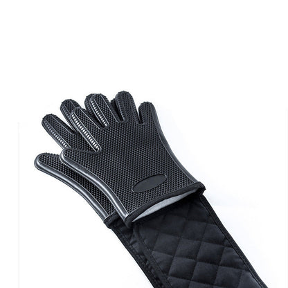 Household Gloves Oven Mitts Kitchen Heat Resistant Silicone Double Insulation Pad for Cooking, Baking, Grilling - Renee Lane Company