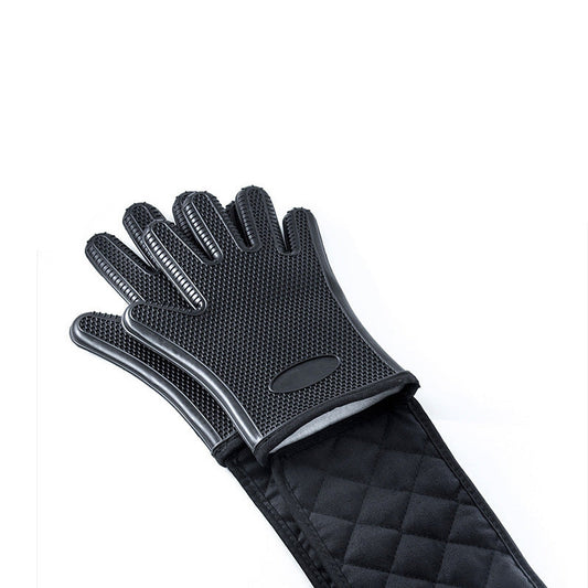 Household Gloves Oven Mitts Kitchen Heat Resistant Silicone Double Insulation Pad for Cooking, Baking, Grilling - Renee Lane Company