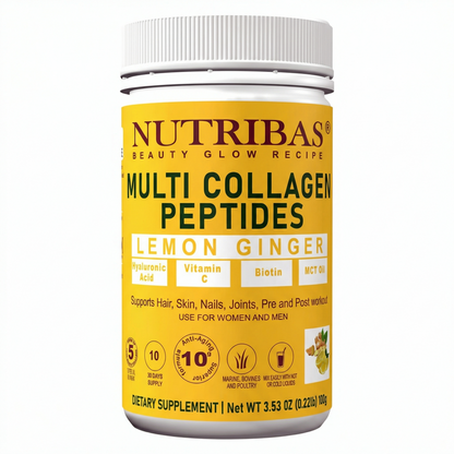 Hydrolyzed Multi Collagen Lemon Ginger, 100 g - Renee Lane Company