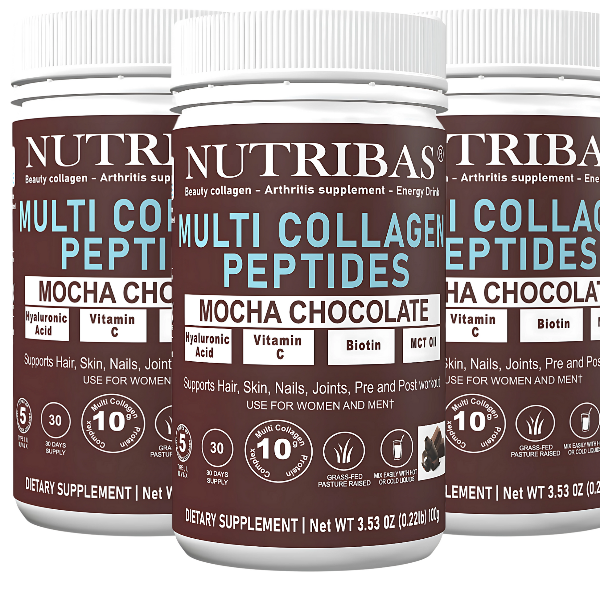 Hydrolyzed Multi Collagen Mocha Chocolate, 100 g - Renee Lane Company