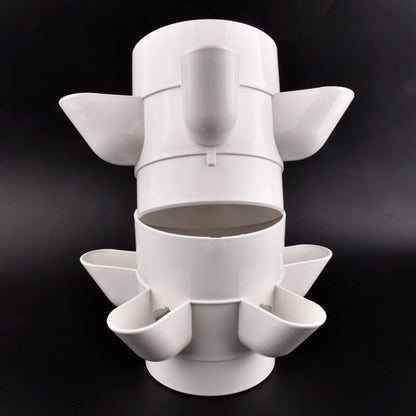 Hydroponic Growing System Mini Indoor Outdoor Home Grow Herb Vertical Garden Tower 6 Tiers 30 Holes Vegetables Planter - Renee Lane Company