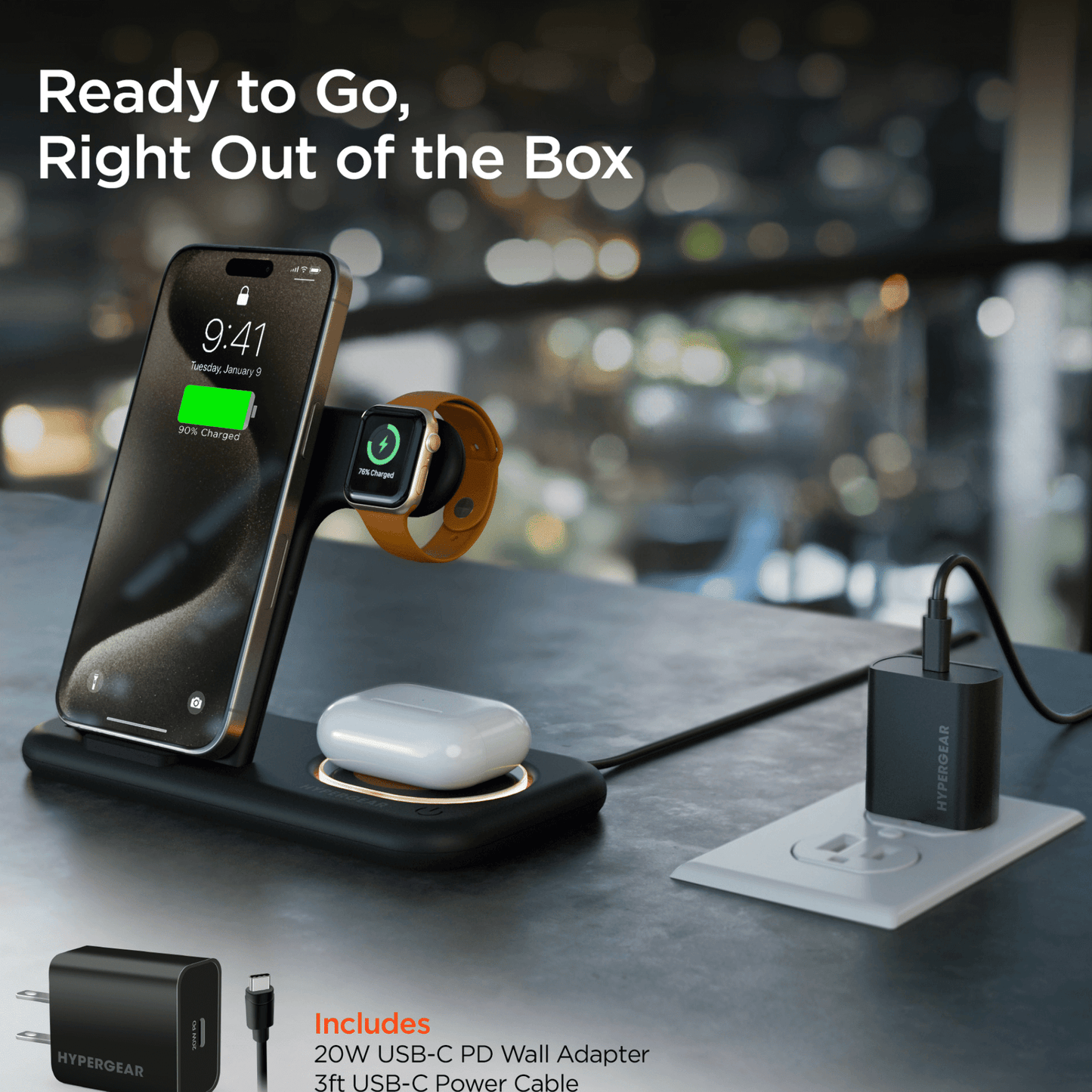 HyperGear 4 in 1 Wireless Charging Stand - Renee Lane Company