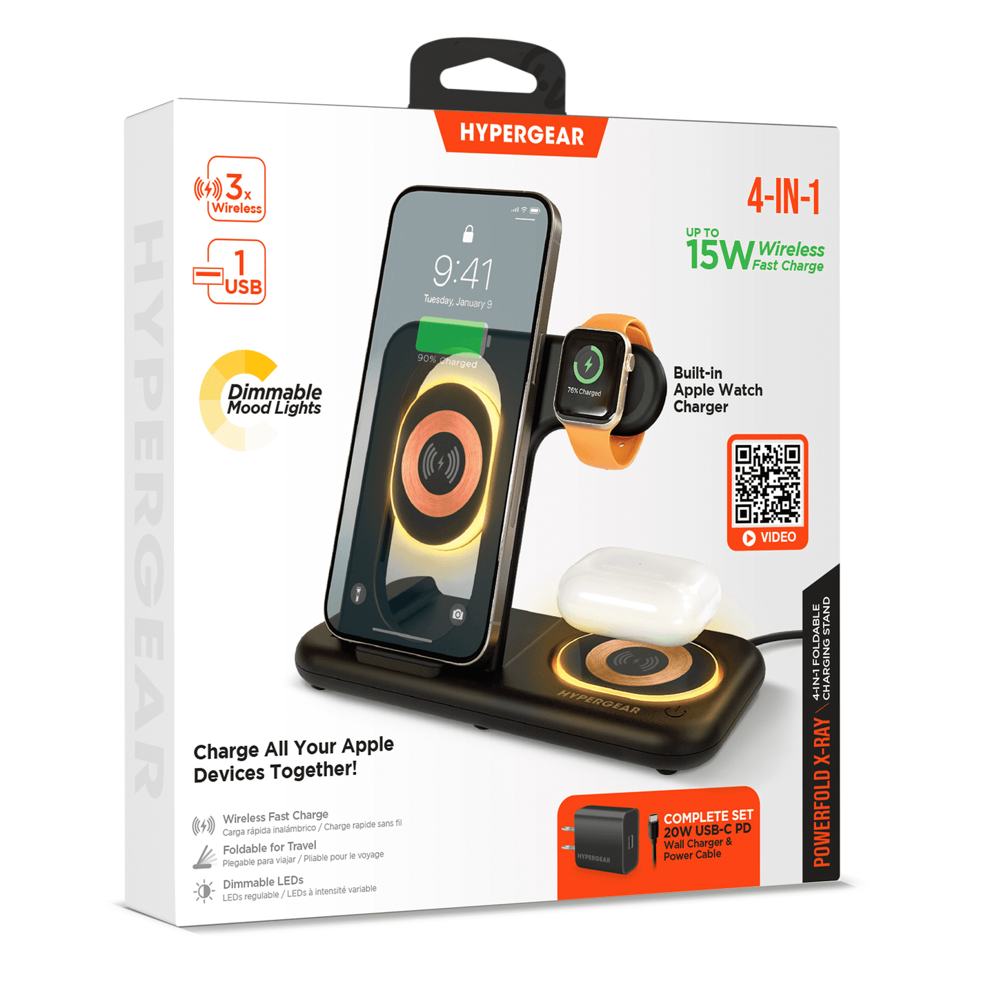 HyperGear 4 in 1 Wireless Charging Stand - Renee Lane Company