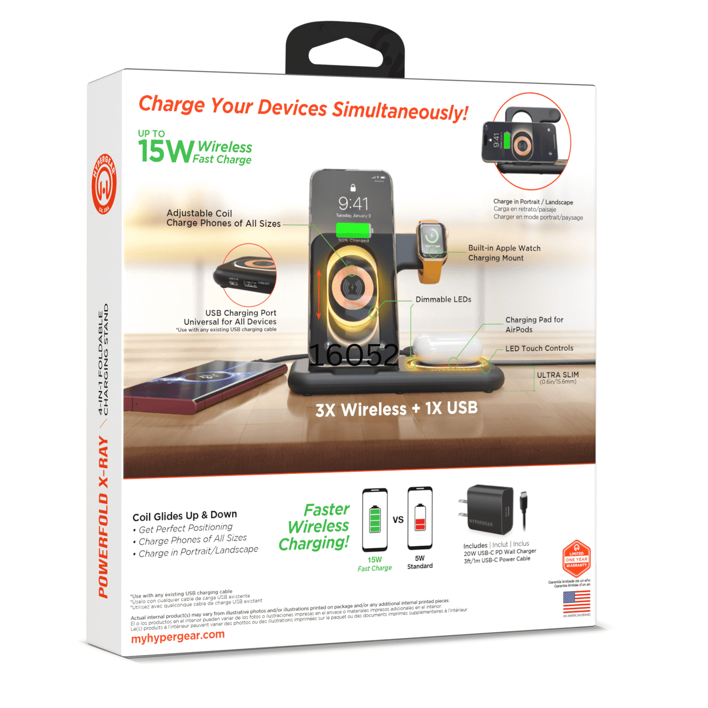 HyperGear 4 in 1 Wireless Charging Stand - Renee Lane Company