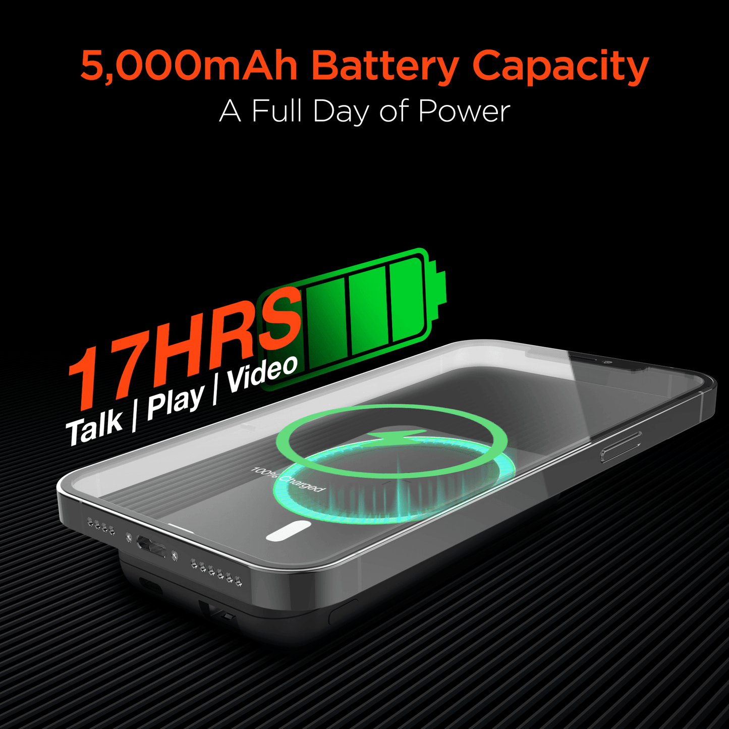 HyperGear 5000mAh Magnetic Wireless Power Bank - Renee Lane Company