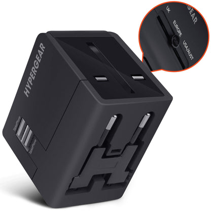 HyperGear All-in-one World Travel Adapter - Renee Lane Company