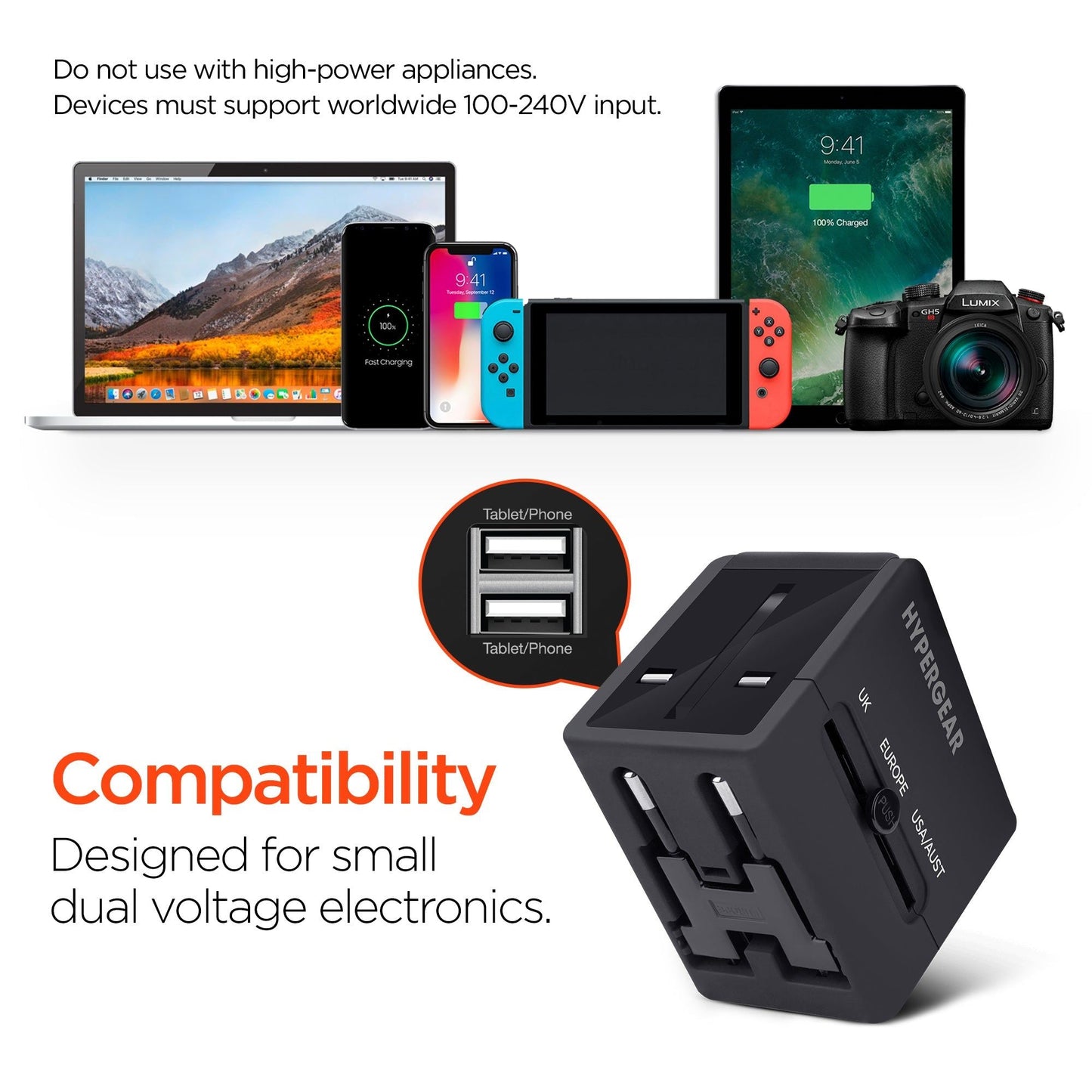 HyperGear All-in-one World Travel Adapter - Renee Lane Company