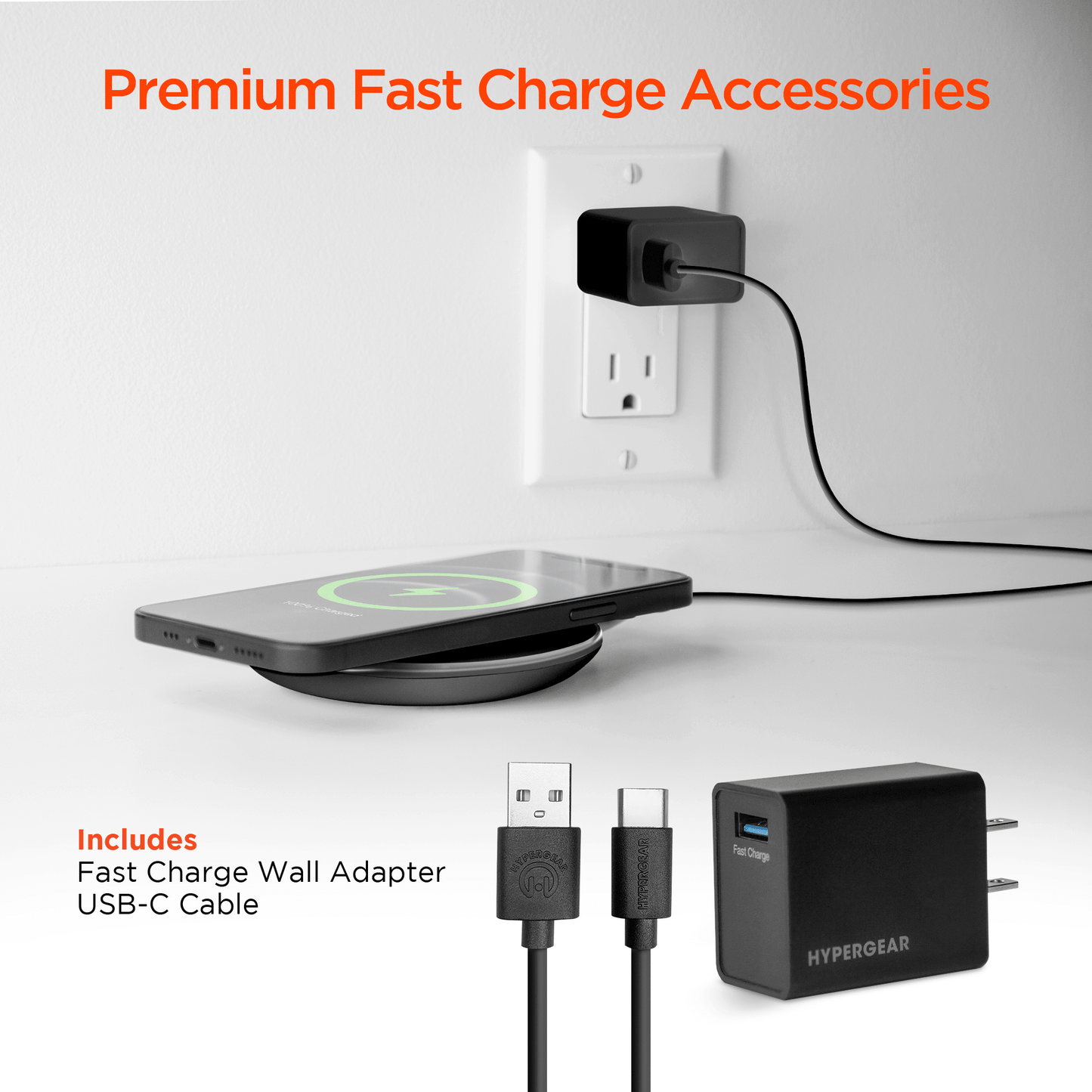 HyperGear ChargePad Pro 15W Wireless Fast Charger USB-C - Renee Lane Company