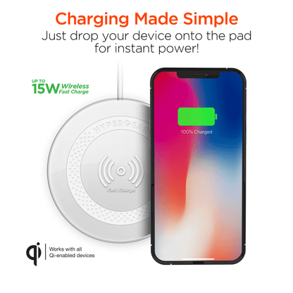 HyperGear ChargePad Pro 15W Wireless Fast Charger USB-C - Renee Lane Company