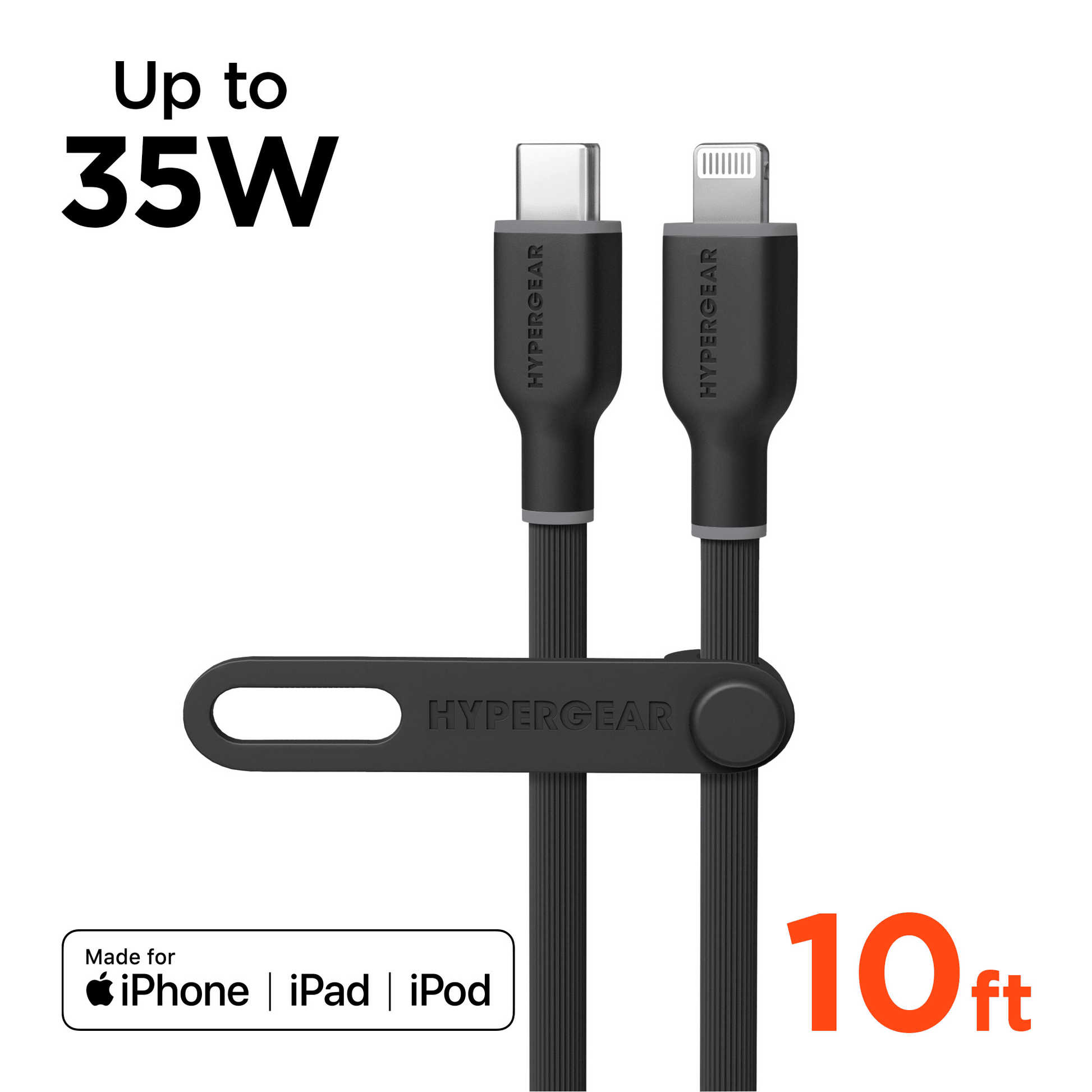 HyperGear Flexi PRO USB-C to Lightning Cable 10ft - Renee Lane Company