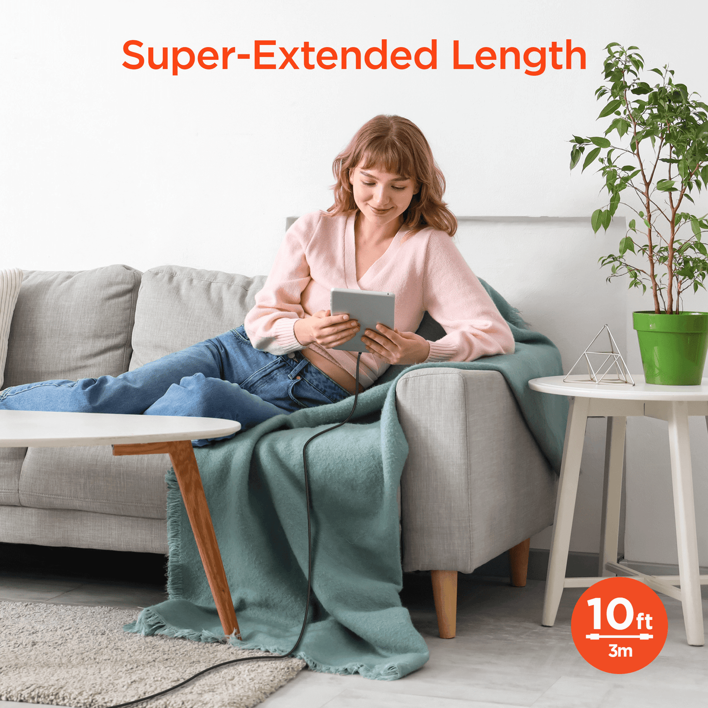 HyperGear Flexi PRO USB-C to Lightning Cable 10ft - Renee Lane Company