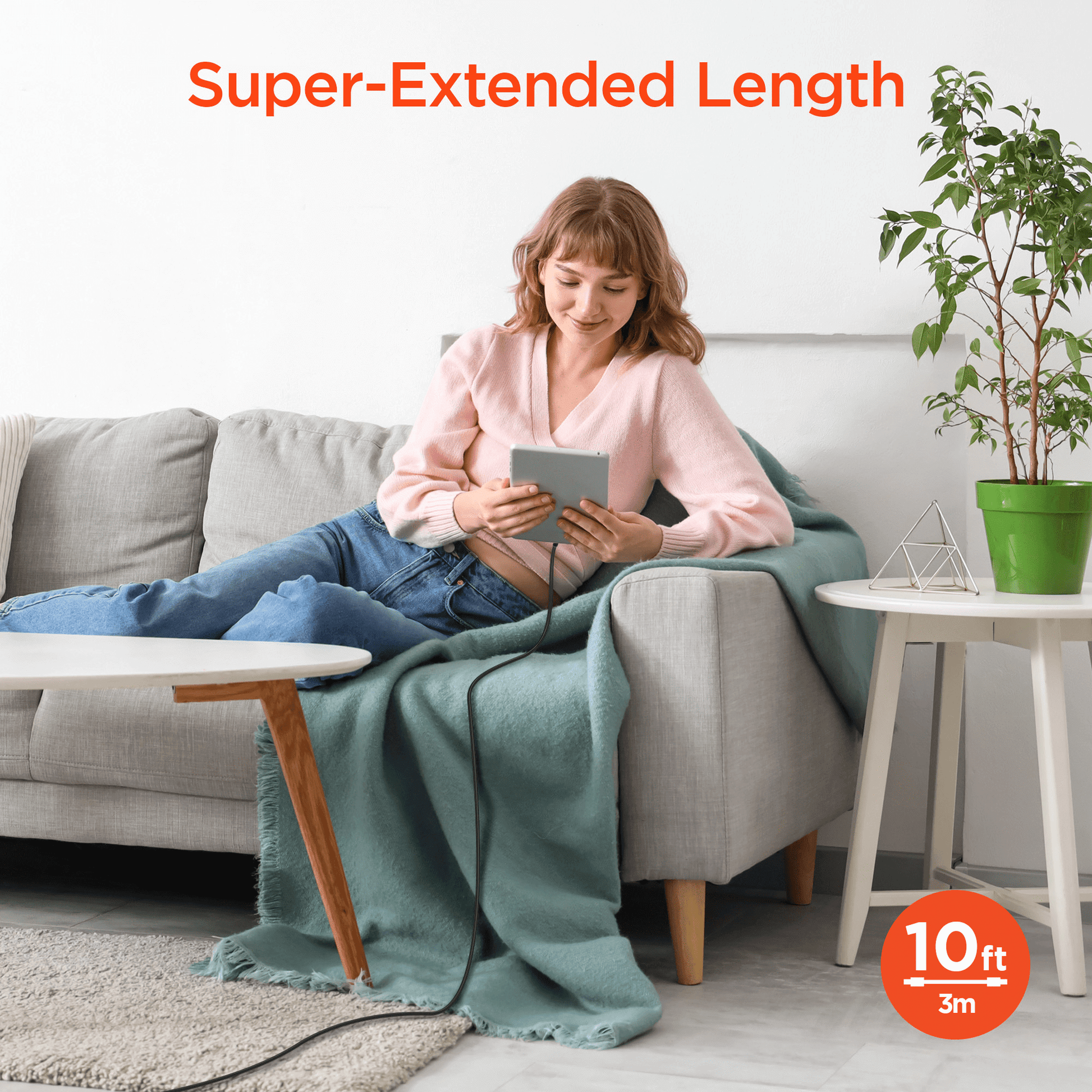HyperGear Flexi PRO USB-C to Lightning Cable 10ft - Renee Lane Company