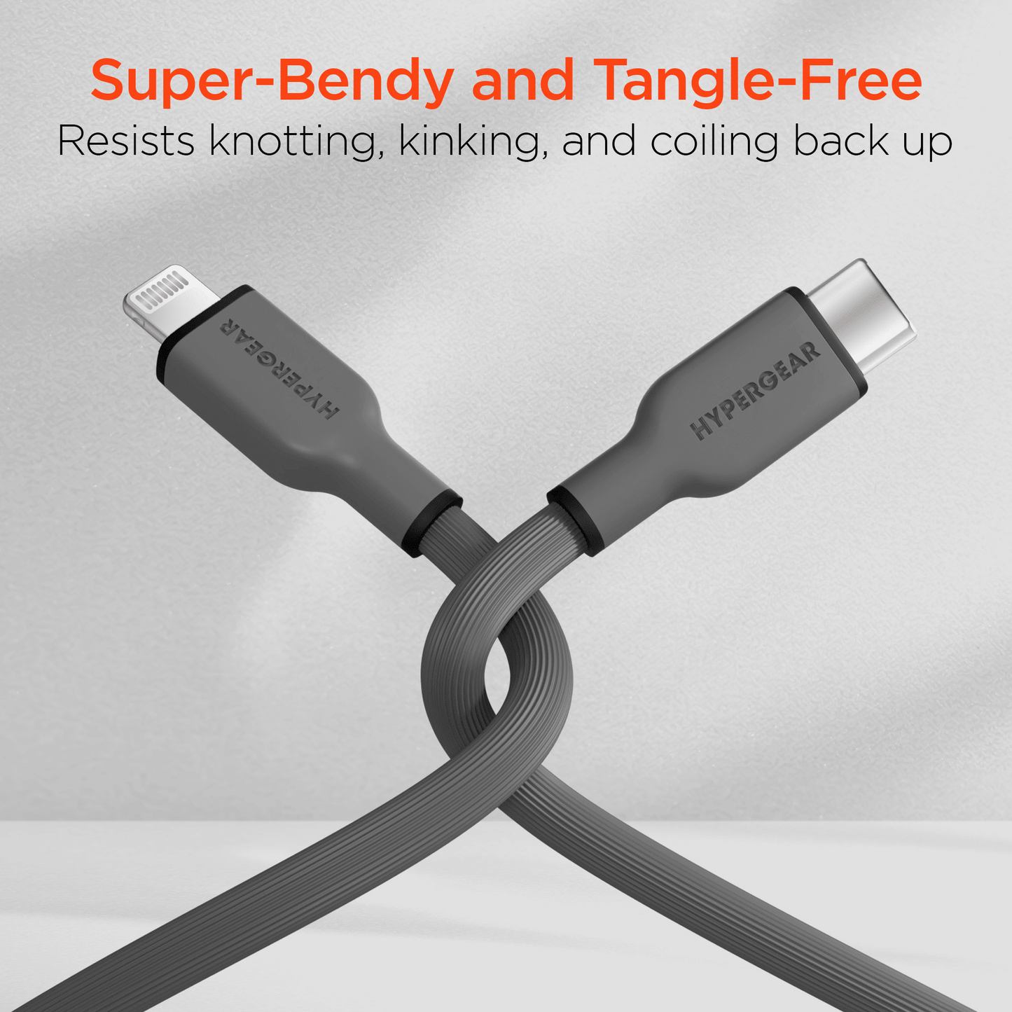 HyperGear Flexi PRO USB-C to Lightning Cable 10ft - Renee Lane Company