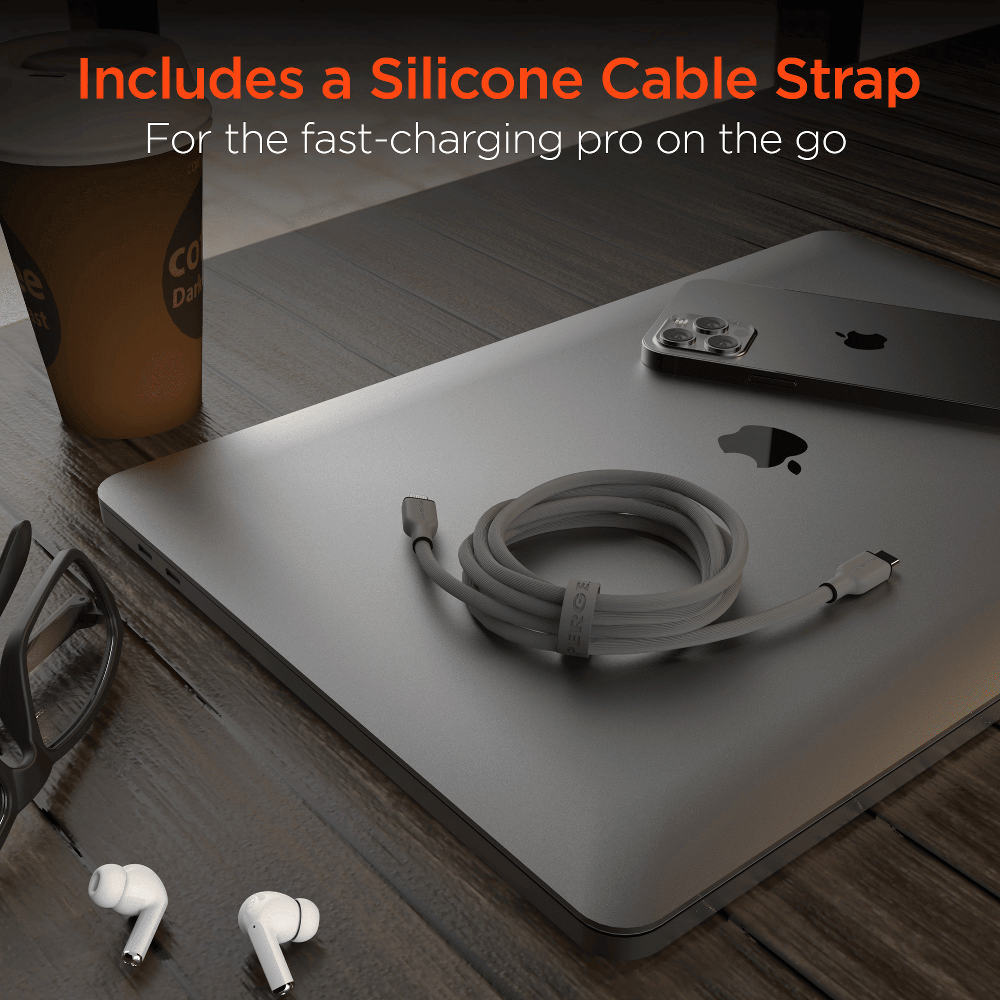 HyperGear Flexi PRO USB-C to Lightning Cable 10ft - Renee Lane Company