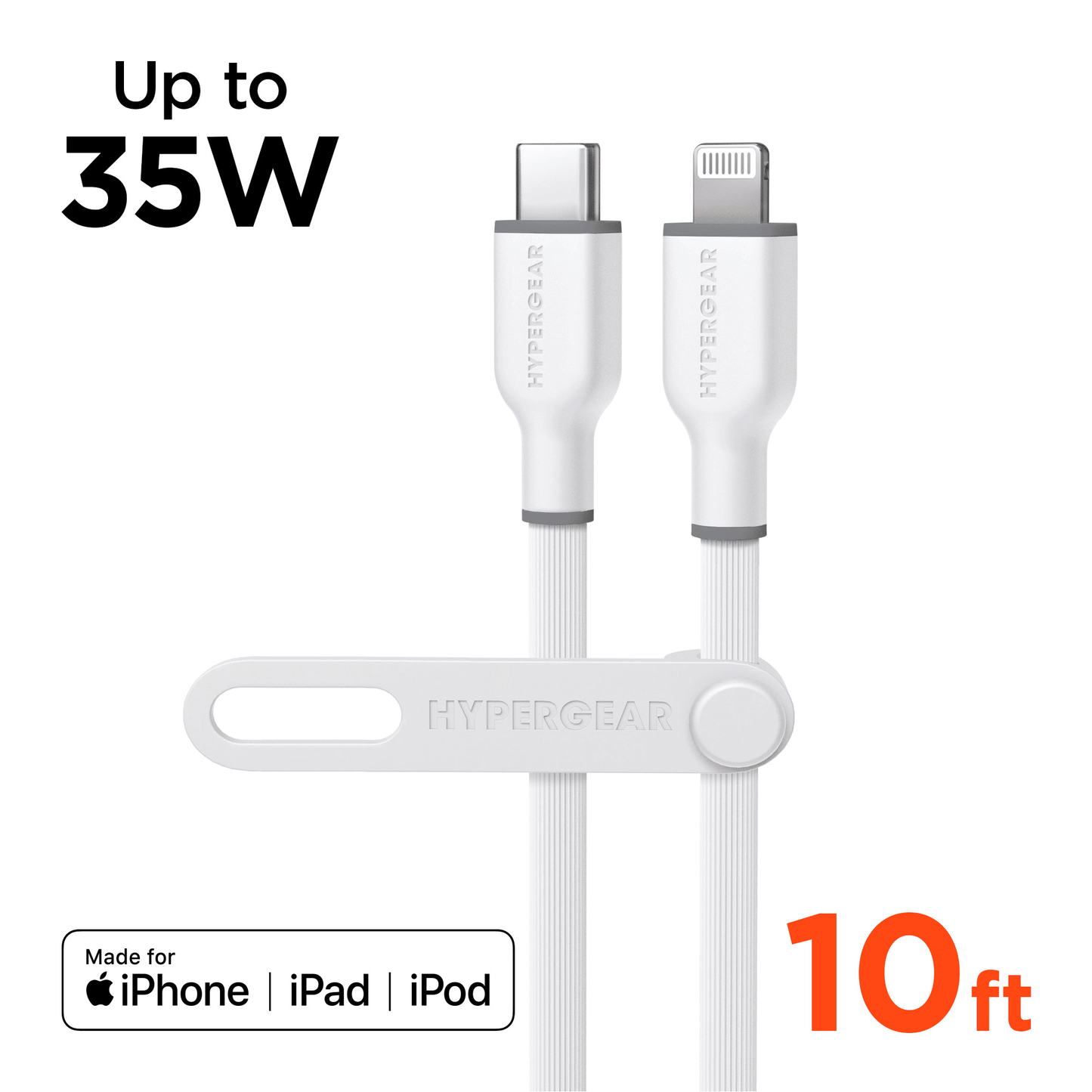 HyperGear Flexi PRO USB-C to Lightning Cable 10ft - Renee Lane Company