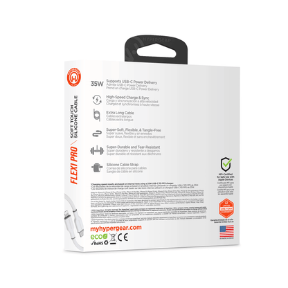 HyperGear Flexi PRO USB-C to Lightning Cable 10ft - Renee Lane Company
