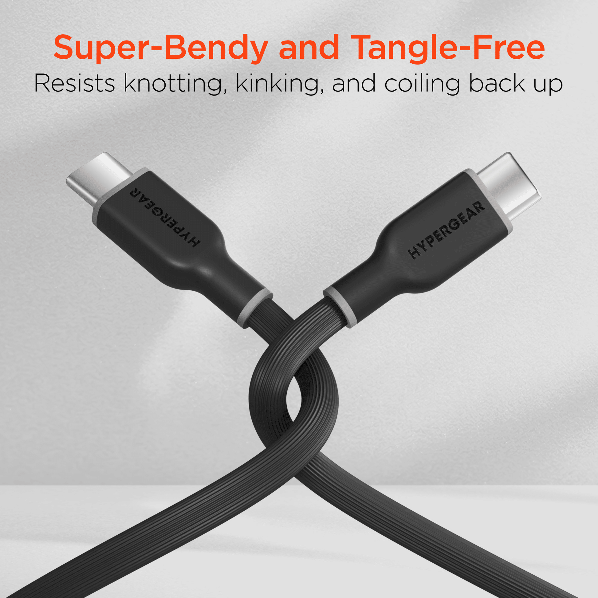 HyperGear Flexi PRO USB-C to USB-C Cable 4ft - Renee Lane Company