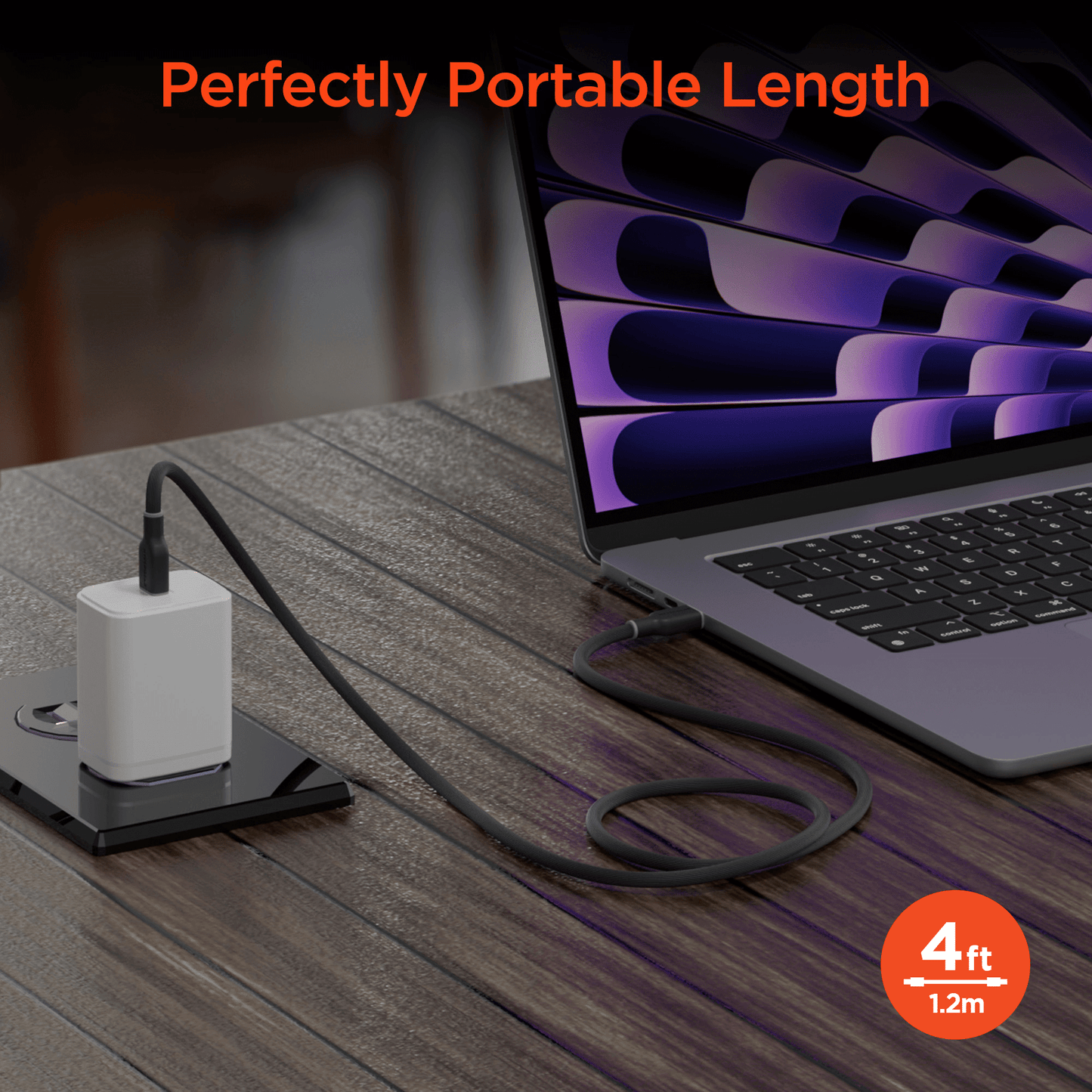 HyperGear Flexi PRO USB-C to USB-C Cable 4ft - Renee Lane Company