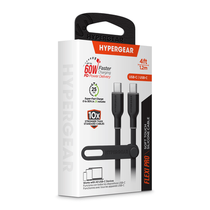 HyperGear Flexi PRO USB-C to USB-C Cable 4ft - Renee Lane Company