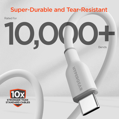 HyperGear Flexi PRO USB-C to USB-C Cable 4ft - Renee Lane Company