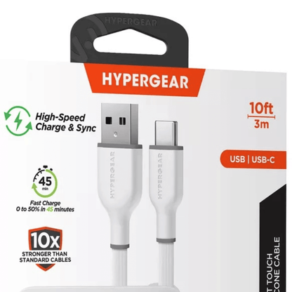 HyperGear Flexi PRO USB to USB-C Cable 10ft - Renee Lane Company