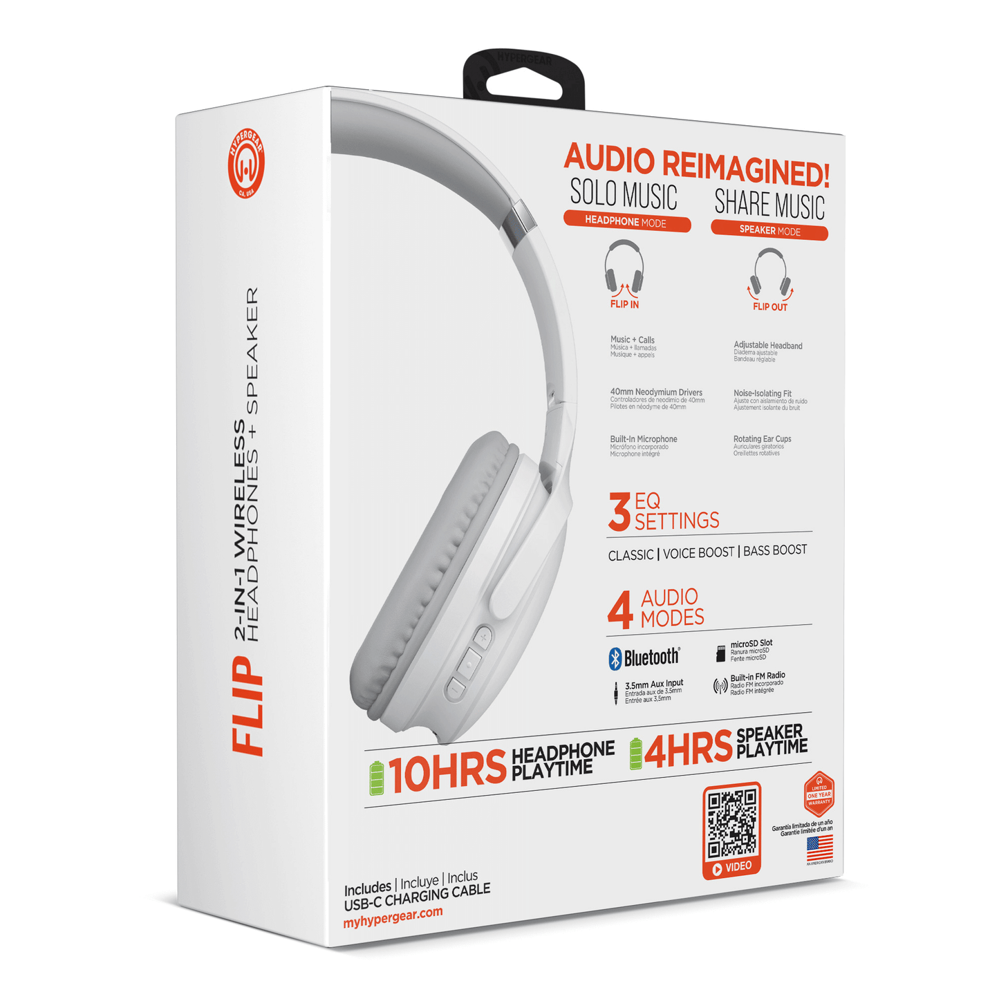 HyperGear Flip 2-in-1 Headphones Plus Speaker - Renee Lane Company