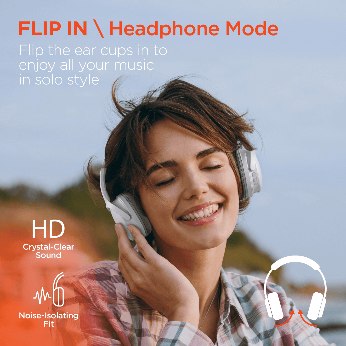 HyperGear Flip 2-in-1 Headphones Plus Speaker - Renee Lane Company