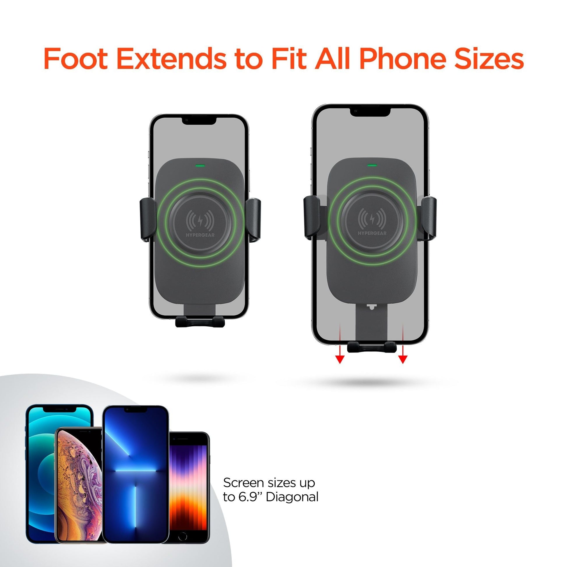HyperGear Gravity 15W Wireless Fast Charge Mount - Renee Lane Company