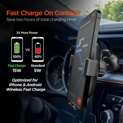 HyperGear Gravity 15W Wireless Fast Charge Mount - Renee Lane Company