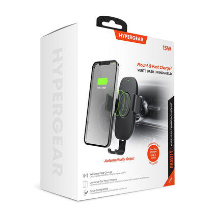 HyperGear Gravity 15W Wireless Fast Charge Mount - Renee Lane Company