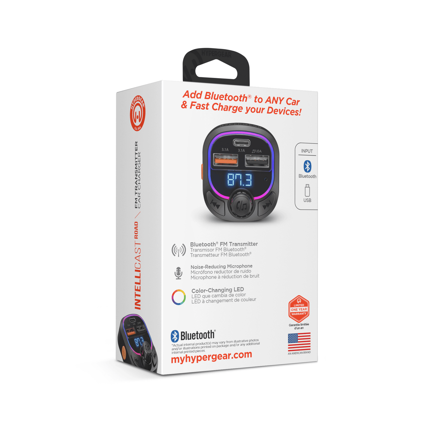 HyperGear IntelliCast Road FM Transmitter Car Charger - Renee Lane Company