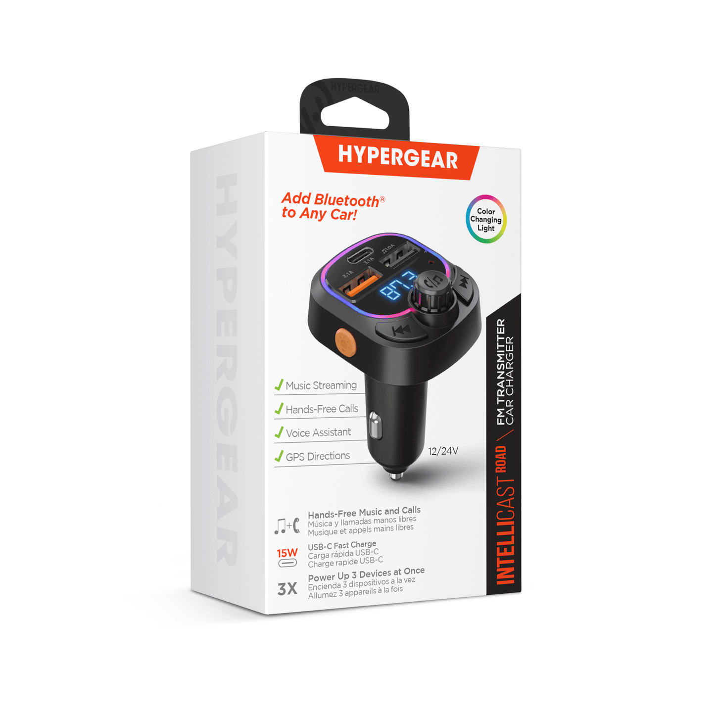 HyperGear IntelliCast Road FM Transmitter Car Charger - Renee Lane Company
