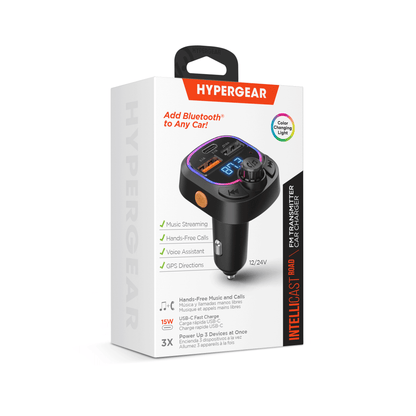 HyperGear IntelliCast Road FM Transmitter Car Charger - Renee Lane Company