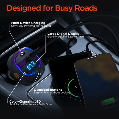 HyperGear IntelliCast Road FM Transmitter Car Charger - Renee Lane Company