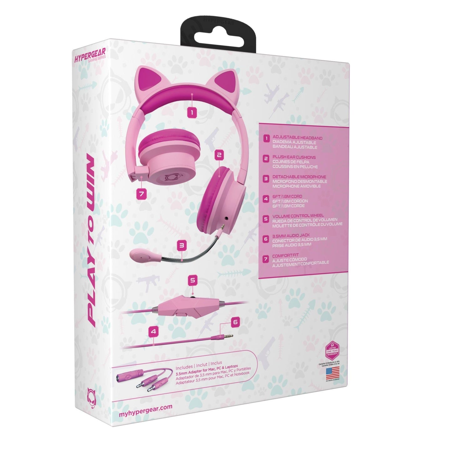 HyperGear Kombat Kitty Gaming Headset - Renee Lane Company