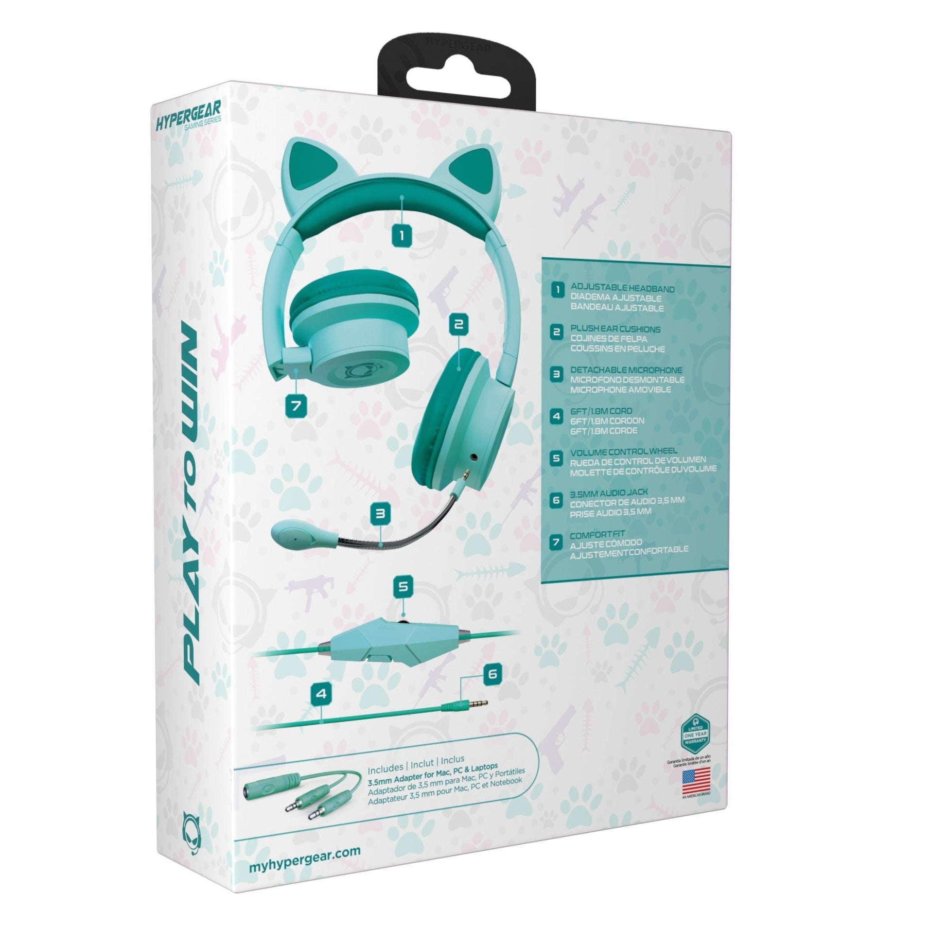HyperGear Kombat Kitty Gaming Headset - Renee Lane Company
