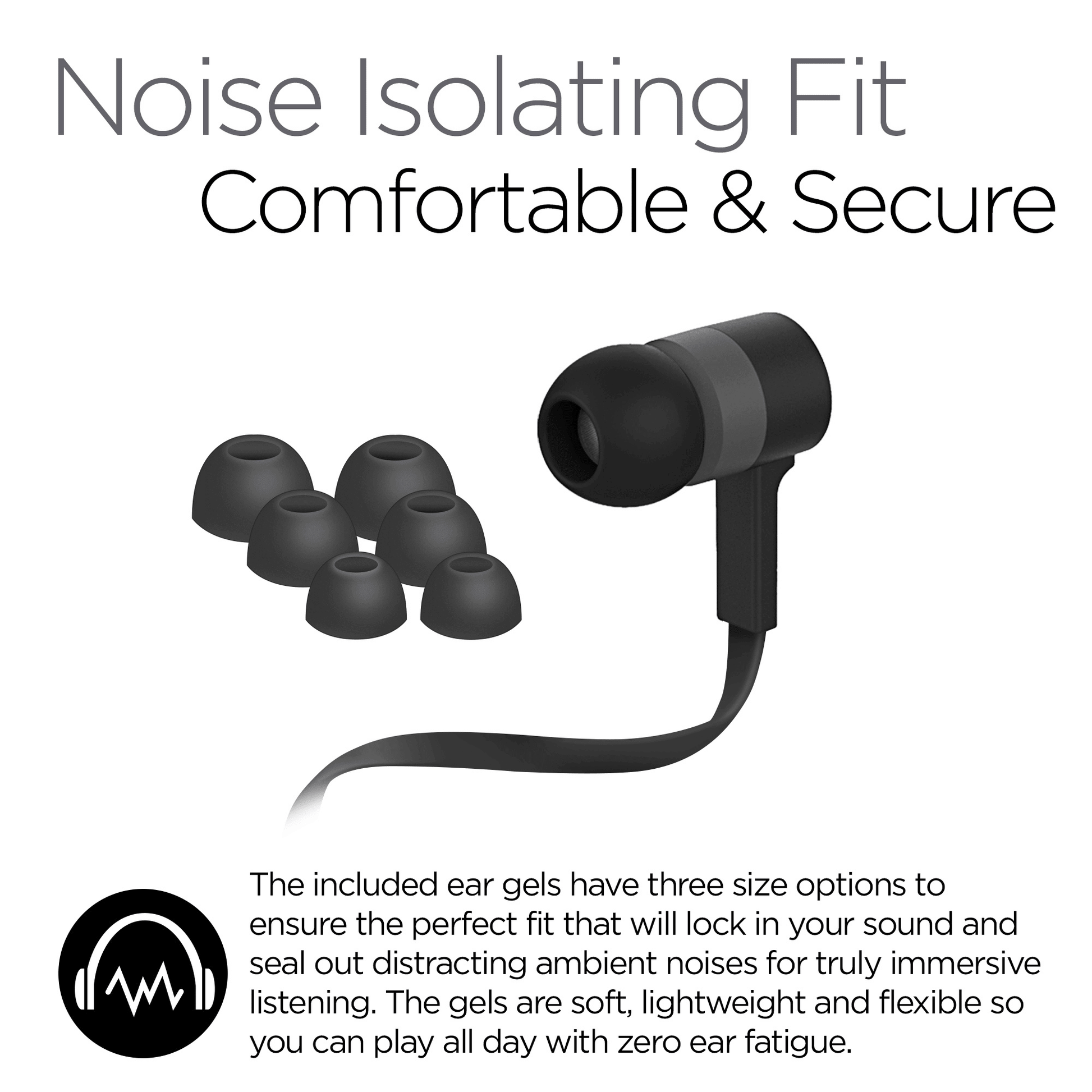 HyperGear Low Ryder Earphones w/Mic 3.5mm - Renee Lane Company