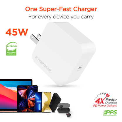 HyperGear PD45W USB-C Wall Charger - Renee Lane Company