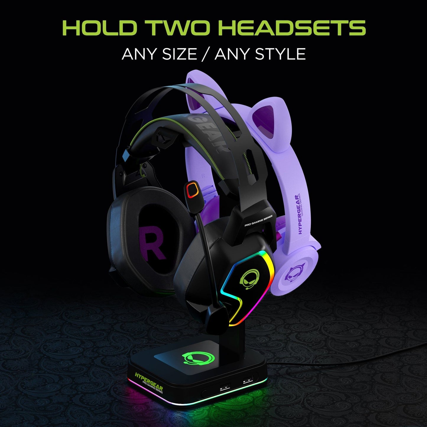 HyperGear RGB Command Station Headset Stand - Renee Lane Company