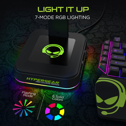 HyperGear RGB Command Station Headset Stand - Renee Lane Company