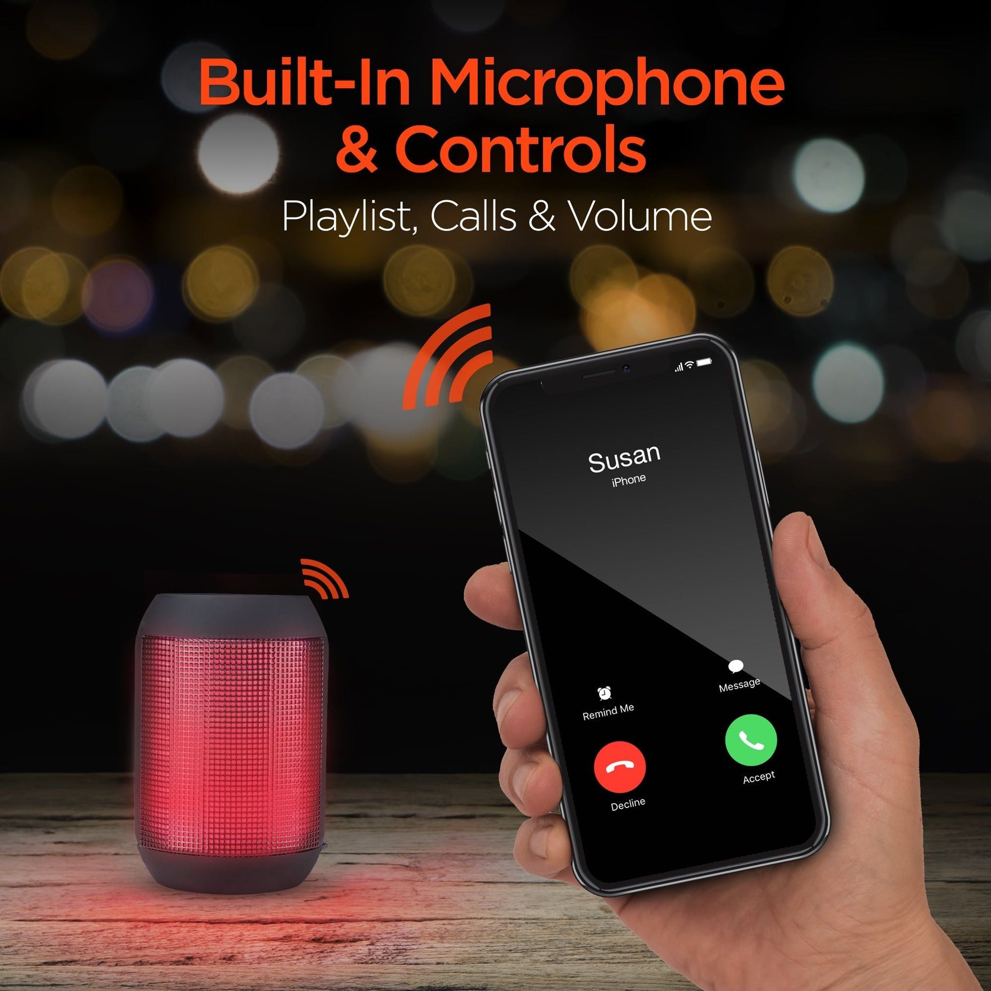 HyperGear Rave Mini Wireless LED Speaker - Renee Lane Company