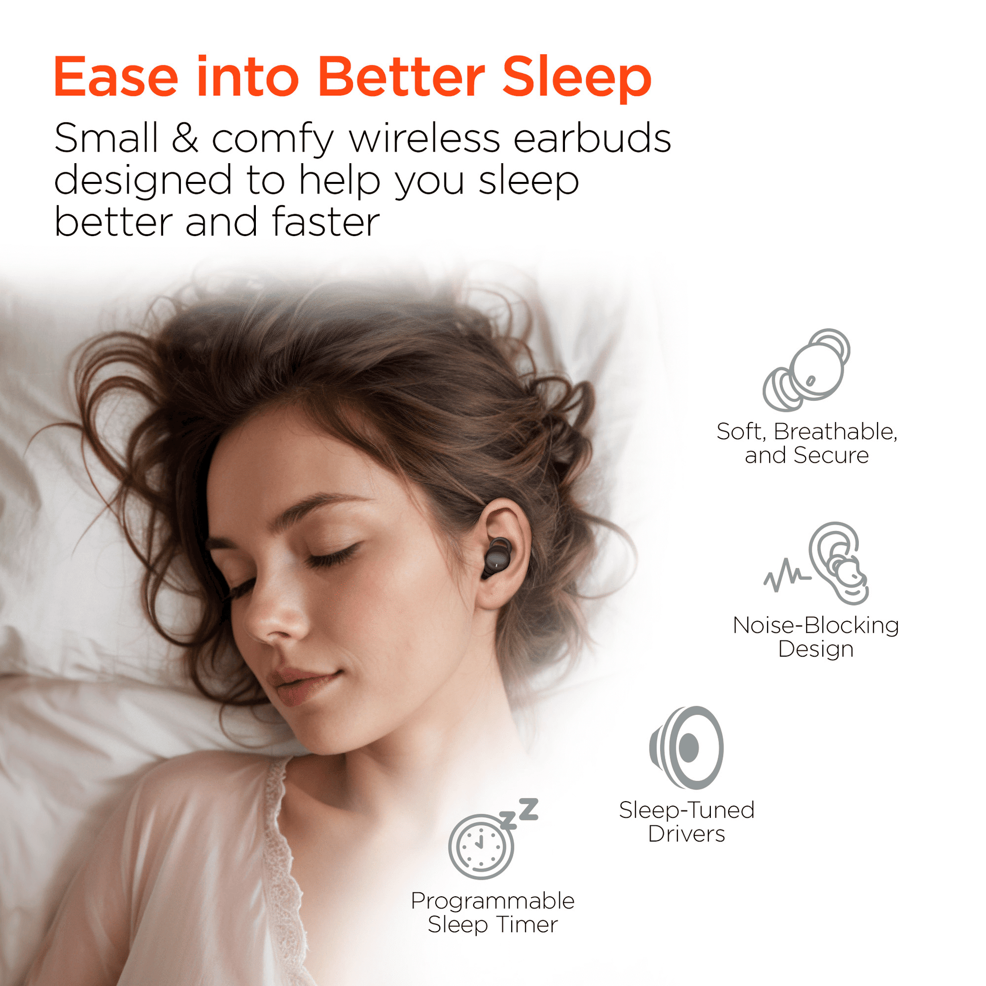 HyperGear SleepEEZ Mini Noise-Blocking True Wireless Earbuds for Sleeping - Renee Lane Company