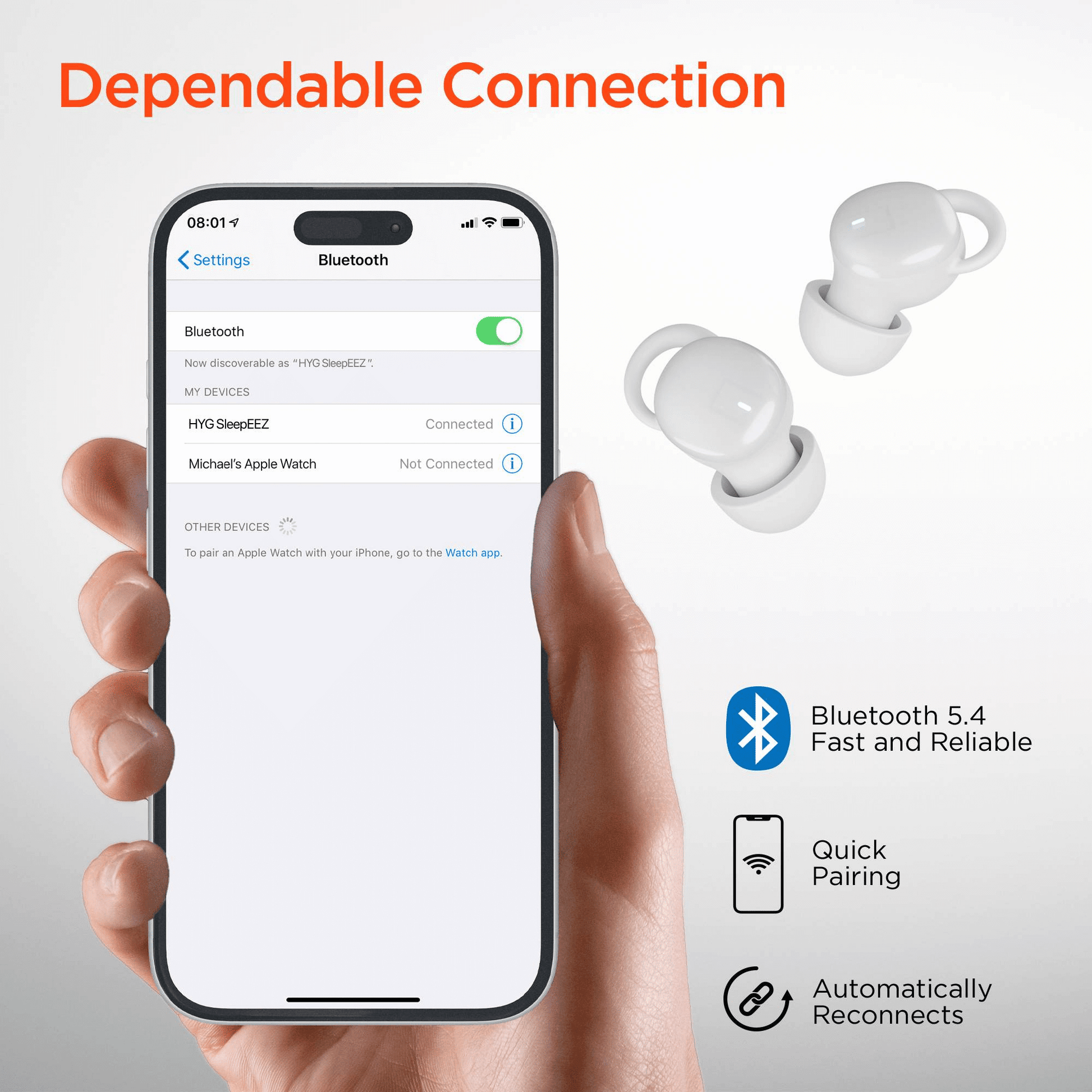HyperGear SleepEEZ Mini Noise-Blocking True Wireless Earbuds for Sleeping - Renee Lane Company